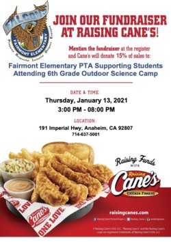 Raising Cane\'s Fundraiser